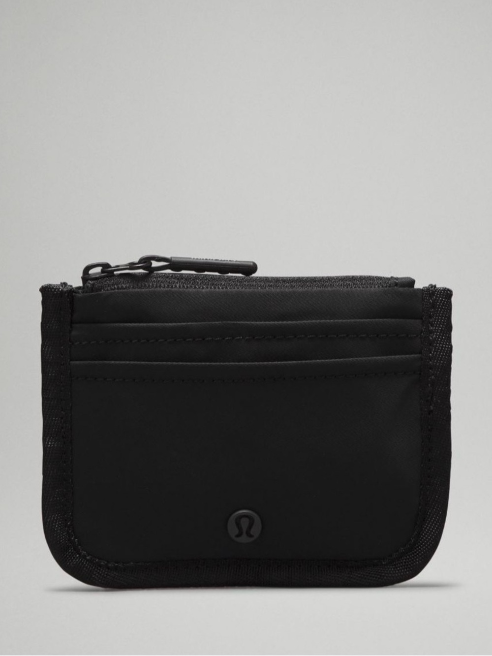 lululemon athletica Black Compact Zip Cardholder